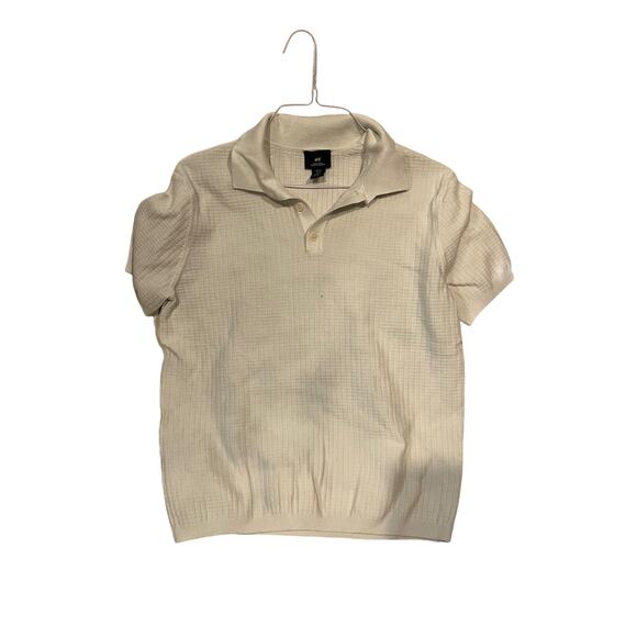 H&M Regular Fit Cotton Polo Type Shirt, Mens M - Picture 1 of 3